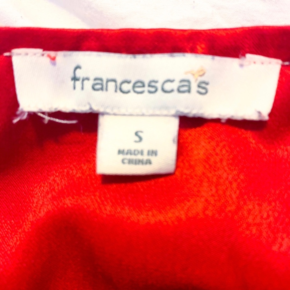 Francesca’s red off the shoulder dress - Picture 4 of 6